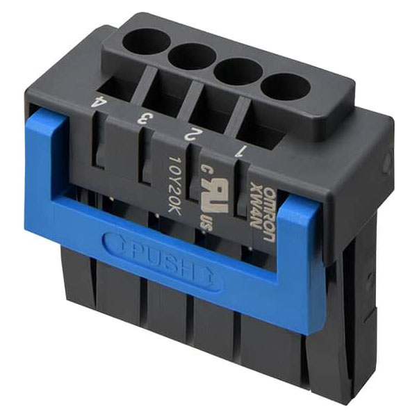 Omron XW4N0007E Terminal Block Connector Female Shrouded 7P 300V 10A
