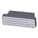 TE Connectivity 201358-3 Rack & Panel Connectors Male Unshrouded Block 50PL