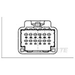 TE Connectivity 1565894-1 CAP Pre-Assembled 12POS Female Unshrouded 025 Series