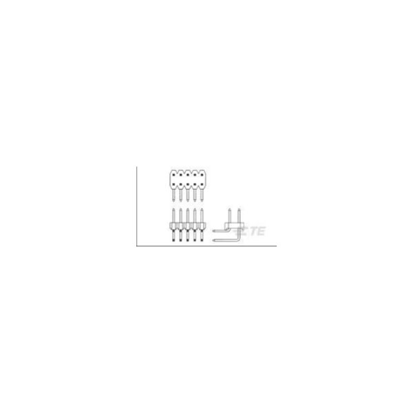 TE Connectivity 3-1775652-4 Board Connector Male 34 Contacts 2 Rows