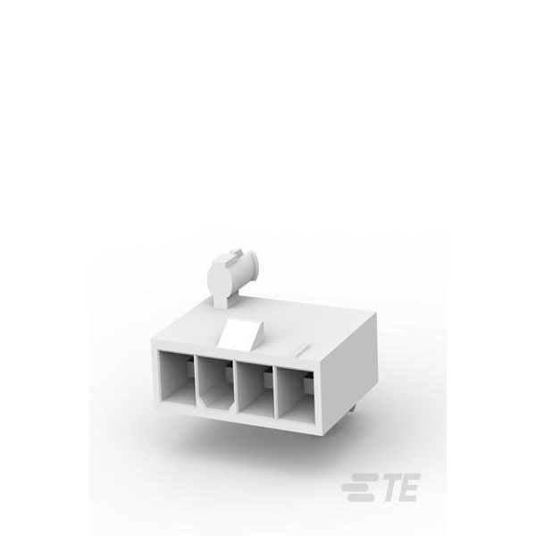 TE Connectivity 2029054-4 Vertical Header Male Unshrouded 4P W/PEG...