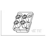 TE Connectivity 1996884-1 RF SMPM Connector 4 Contacts Male Board Mount