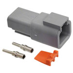 Amphenol ATP ATP04-2P-KIT01 Connector Female Shrouded 2POS Crimp 12-14AWG