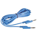VOLTCRAFT MS5BL Test lead Banana jack 4 mm Banana jack 4 mm 5.00 m Blue