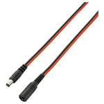 VOLTCRAFT 93025c183 Low power cable plug and socket 5.5mm 2.5mm 3.00 m