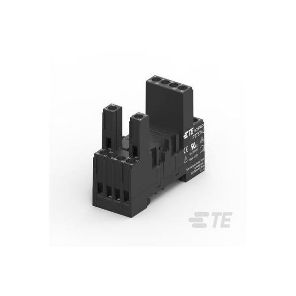 TE Connectivity 4-1415033-1 Relay Socket DIN-Rail With Screw Fixing ...