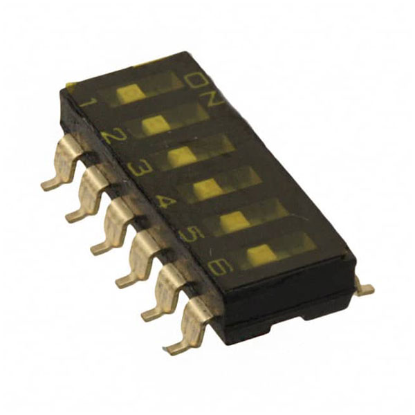 Omron A6S-0020R Dip Switch Slide Switch 6 Switches 6PST Latched