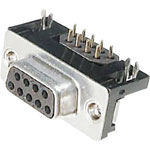 TruComponents 150404 D-SUB receptacles Pins: 9 Soldering