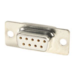 TruConnect 9 Way Solder Lug, D-Type Socket Connector, Turned Pin