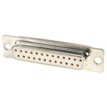TruConnect 25 Way Solder Lug, D-Type Socket Connector, Turned Pin