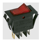 Littelfuse CL102J9RS205QA7 Rocker Switch SPST 16A 125V ON-OFF Red