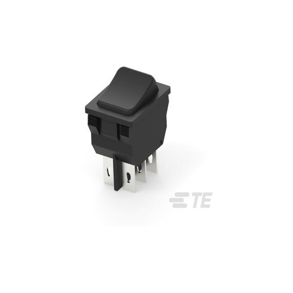 TE Connectivity 1634201-7 Rocker Switch DPDT On-On 16A Wire Termin...