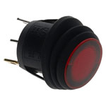 ZF KCA2AEA2RBB Switch Rocker Illuminated OnOff SPST Black SnapIn