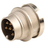 Lumberg SFV60 6 Pin Male DIN Plug IEC 60130-9 Straight Panel Mount