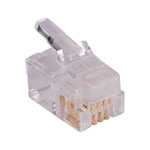 MH MHRJ114P4CR 4P4C Unshielded Plug -RJ11- Budget