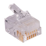 MH MHRJ126P6CR 6P6C Unshielded Plug -RJ12- Budget