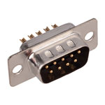 MH MHDM9SP 9 Way Male Solder D Machined Pin