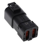 ITT Cannon 132066-6204 Connector Female Shrouded High Density Reliable