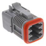 ITT Cannon 132066-6100 Connector Female Shrouded Circular 6 Pin