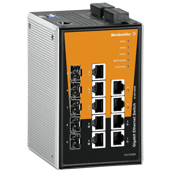 Weidmuller 1241370000 Switch Managed Gigabit Ethernet High-Performance