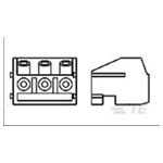 TE Connectivity 1776263-4 Terminal Block Male 90 Degree Unshrouded