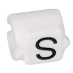 TE Connectivity 376500-000 Wire Labels STD03W-S Black On White