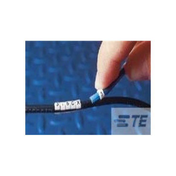 TE Connectivity 1768042-1 Wire Marker Clip-On White Wire Labels & ...