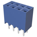 Amphenol 87606-304LF 8 Position Female Connector 2.54mm Shrouded