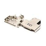 Amphenol FCI 8655MHRA1502KLF DSub Hood RA Exit Metal 1Pc Shrouded