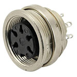 Amphenol C09131N0052002U Connect Female Unshrouded 5Pole IP67 Gold Screw