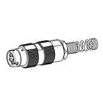 Amphenol M55116/11-1 Circular DIN Connector Male Unshrouded Black