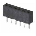 Harwin M22-7130642 M22 SIL 6 Pos Female Vertical Throughboard Unshrouded