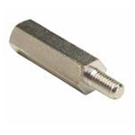 Harwin R30-3001802 Brass Spacer Metric 18mm M3 Male Female Threaded Hex