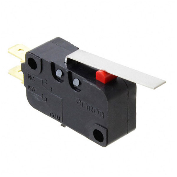 Omron D3V-166M-1C25 Miniature Basic Switch SPDT 16A 250VAC Long Lever