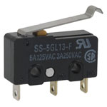 Omron SS-5GL13-F Subminiature Basic Switch Lever Actuator SPDT 5A 125VAC
