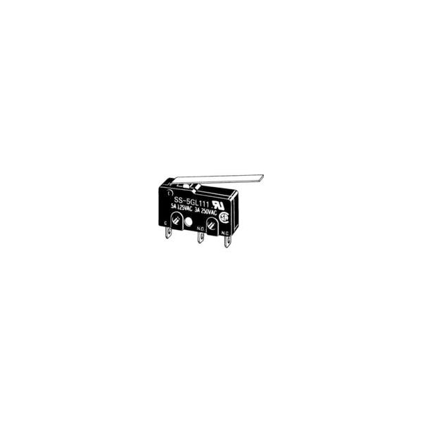Omron SS-5GL1112 Switch Snap Action SPDT 5A Lever Hinge Long