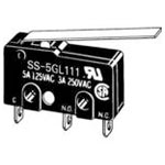 Omron SS-5GL1112 Switch Snap Action SPDT 5A Lever Hinge Long