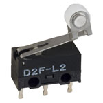 Omron D2F-L2-A Subminiature Basic Switch SPST-NO 0.1A 125V Pin Plunger