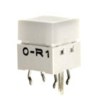 Omron B3W-9000-R1N Series Tactile Switch Red LED White Cap