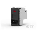 TE Connectivity PS000DSXB AC Power Entry Module 10A Dual Fuse Snap In