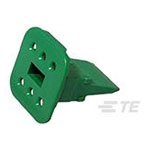 TE Connectivity W6S-P012 DT Wedge Lock 6P Plug Green Snap Lock