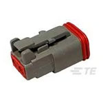 TE Connectivity DT06-2S DT Series Connector Male Unshrouded 2P Grey