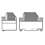 TE Connectivity V42254A6000G115 D-Sub Backshells Plastic Grey
