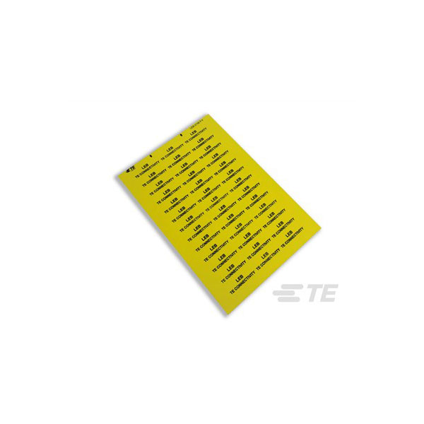 TE Connectivity LEB-1318P-4 Labels Industrial Warning Polyester Ad...