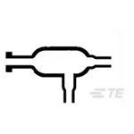 TE Connectivity 322W204-25-0 Heat Shrink Cable Boots End Caps Flexible Black