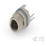 TE Connectivity T4041037041-000 M8 Female Connector Rear 4Pos Straight