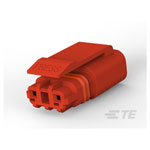 TE Connectivity 3-2834074-2 Mini Lighting Connector 2P Plug Female IP67 Red