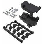 Amphenol 17E-1724-1 Plastic Backshell 9pin or 15pin Unshrouded Connector