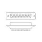 Amphenol G17S1510110EU DSub Plug 15P Male Solder Cup Unshrouded