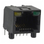 Amphenol RJHSE-5081 RJ Jack Female Unshrouded EMI Quiet LEDs